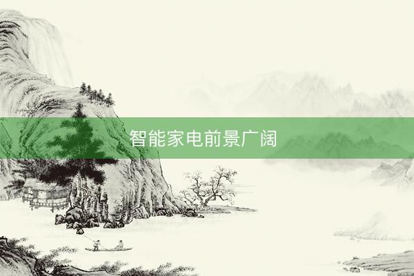 智能家电前景广阔