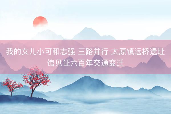 我的女儿小可和志强 三路并行 太原镇远桥遗址馆见证六百年交通变迁
