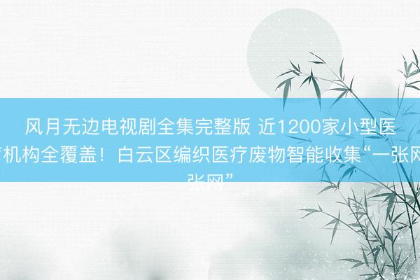 风月无边电视剧全集完整版 近1200家小型医疗机构全覆盖！白云区编织医疗废物智能收集“一张网”